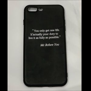 Black quote iPhone 7 Plus case